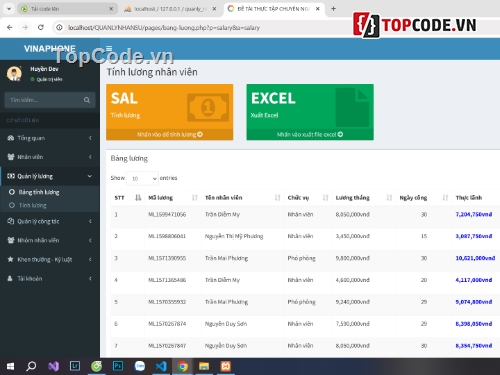 quản lý nhân sự,web quản lý nhân sự,quản lý nhân viên,quản lý lương,quản lý công ty